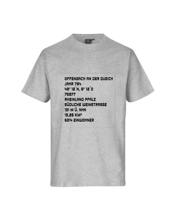 T-Shirt "Home 49°13´N, 8°13´0"