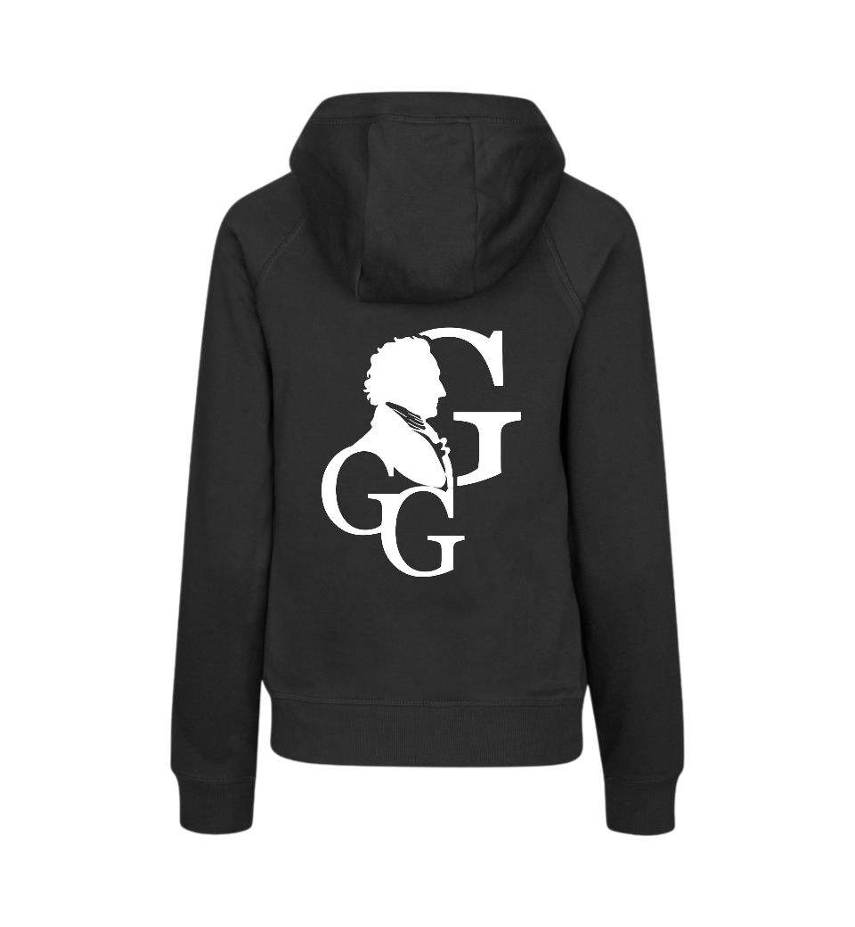 Hoodie Goethe Signet "Wahre Größe"
