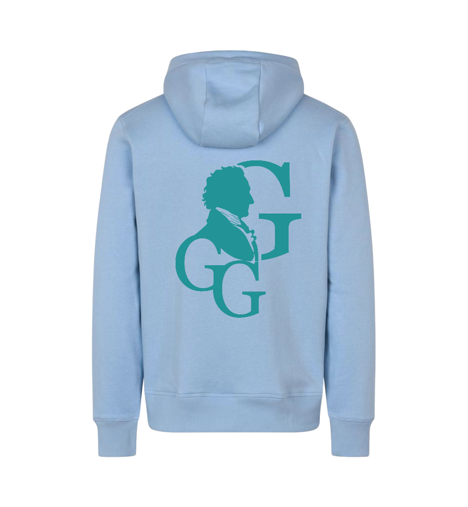 Hoodie Goethe Signet "Wahre Größe"