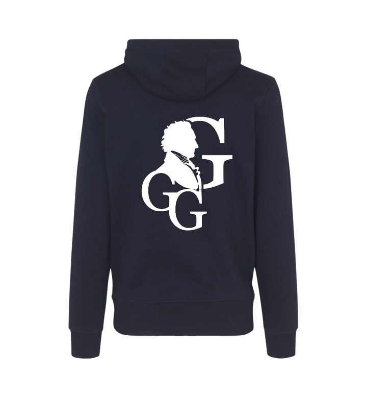 Hoodie Goethe Signet "Wahre Größe"