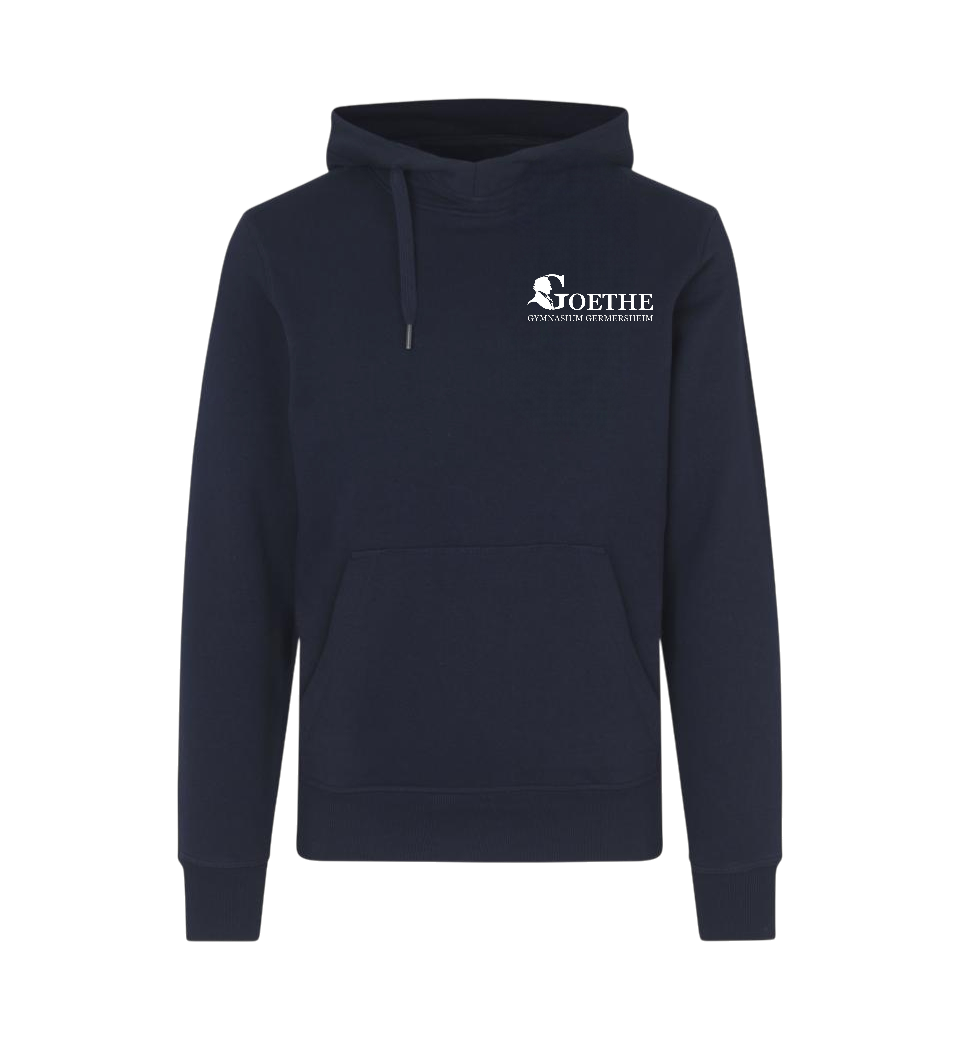 Hoodie Goethe Signet "Wahre Größe"
