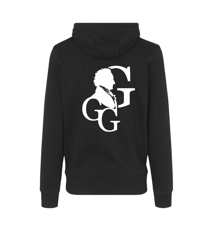 Hoodie Goethe Signet "Wahre Größe"